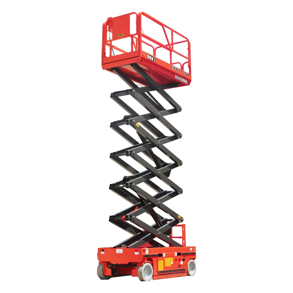 Good price 8m 550KG high bearing capacity lift platform electric self propelled hydraulic scissor lift for aerial work