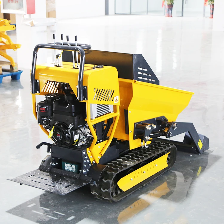 Mini Crawler Dumper Tipper Truck Hydraulic Diesel Small Dump Truck Transporter Garden Tractor Factory Price