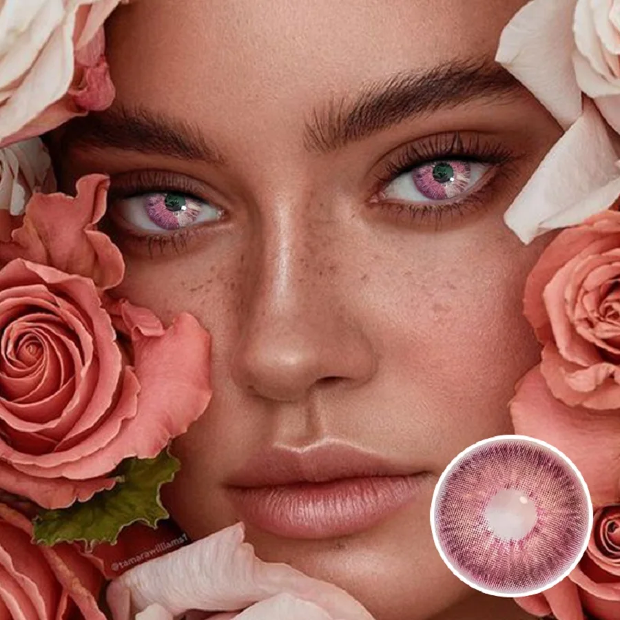 pattaya Wholesale Colored Contacts Yearly Disposable Contact Lenses Hot Sale 14.0mm Delight Color Eye Lens