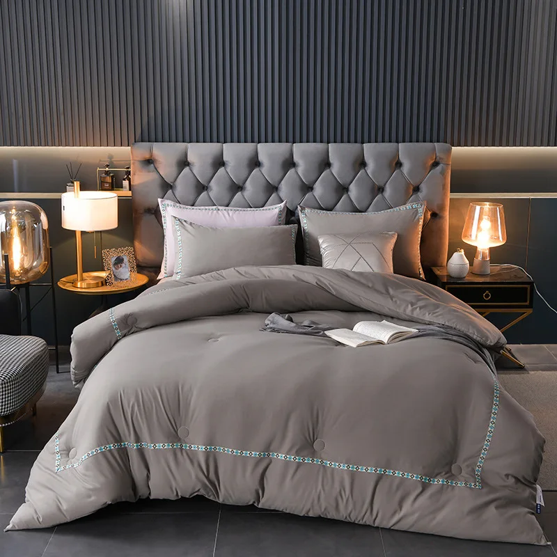 Real Winter Thick Blanket Quilt Air Condition Comforter Duvet Double King Bedspread Bed Cover Bedding Queen Comforter Size King