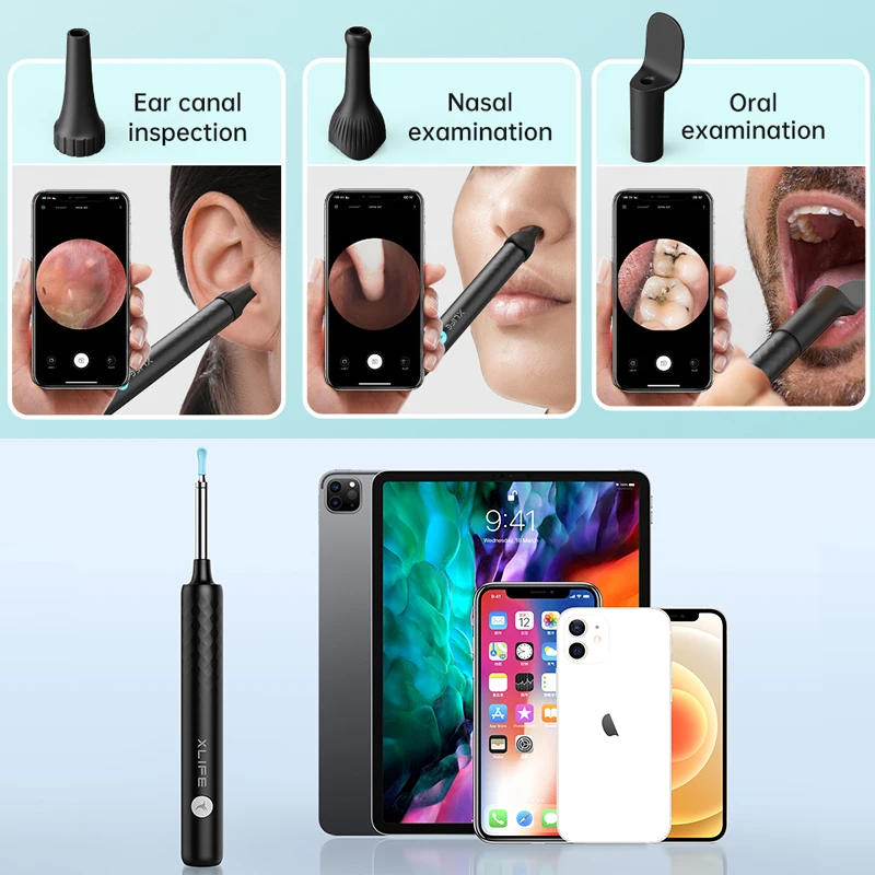 New Health Care Ear Nose Throat Examination Video Otoscopio Wifi Otoscope Wireless Endoscope Camera