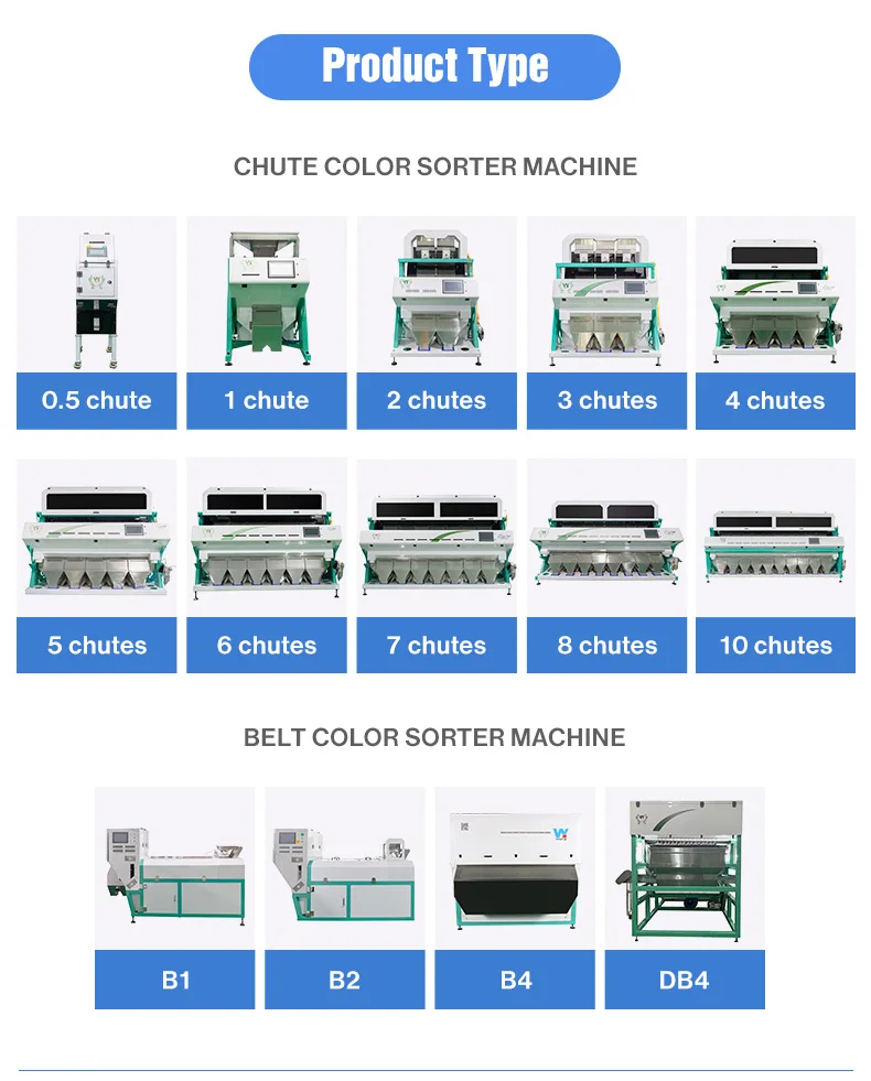WENYAO CCD Optical Rice Cleaning Color Sorting Machine For Rice Mill Black Brown Rice Seperator