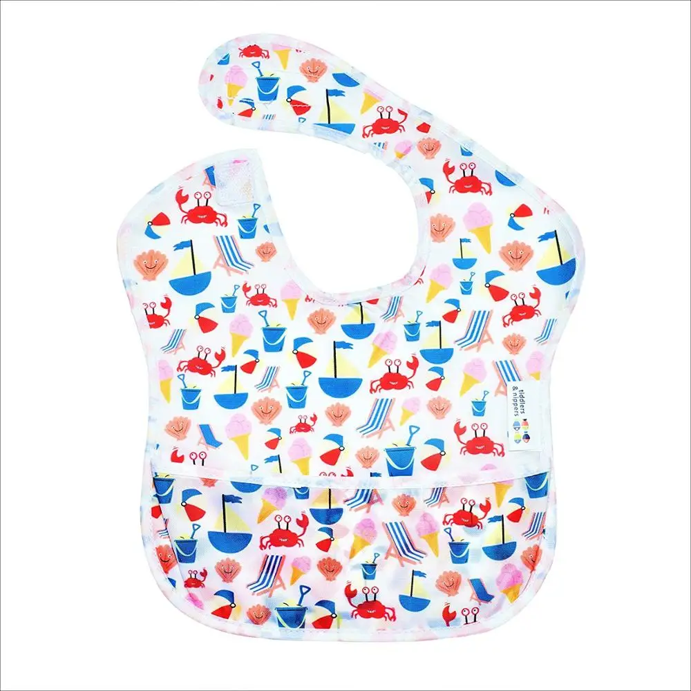 
Wholesale cute cartoon soft vinyl personal care baby feeding bandana bibs 