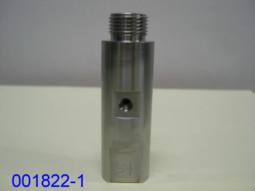 001822-1  Bleed Down Valve Body Of Waterjet Intensifier Pump Spare Parts for CNC Water Jet Machine