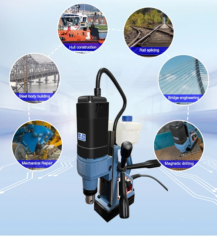 Single Speed Automatic feed Magnetic Drill MT3 Core Drill Adaptor 12-50mm