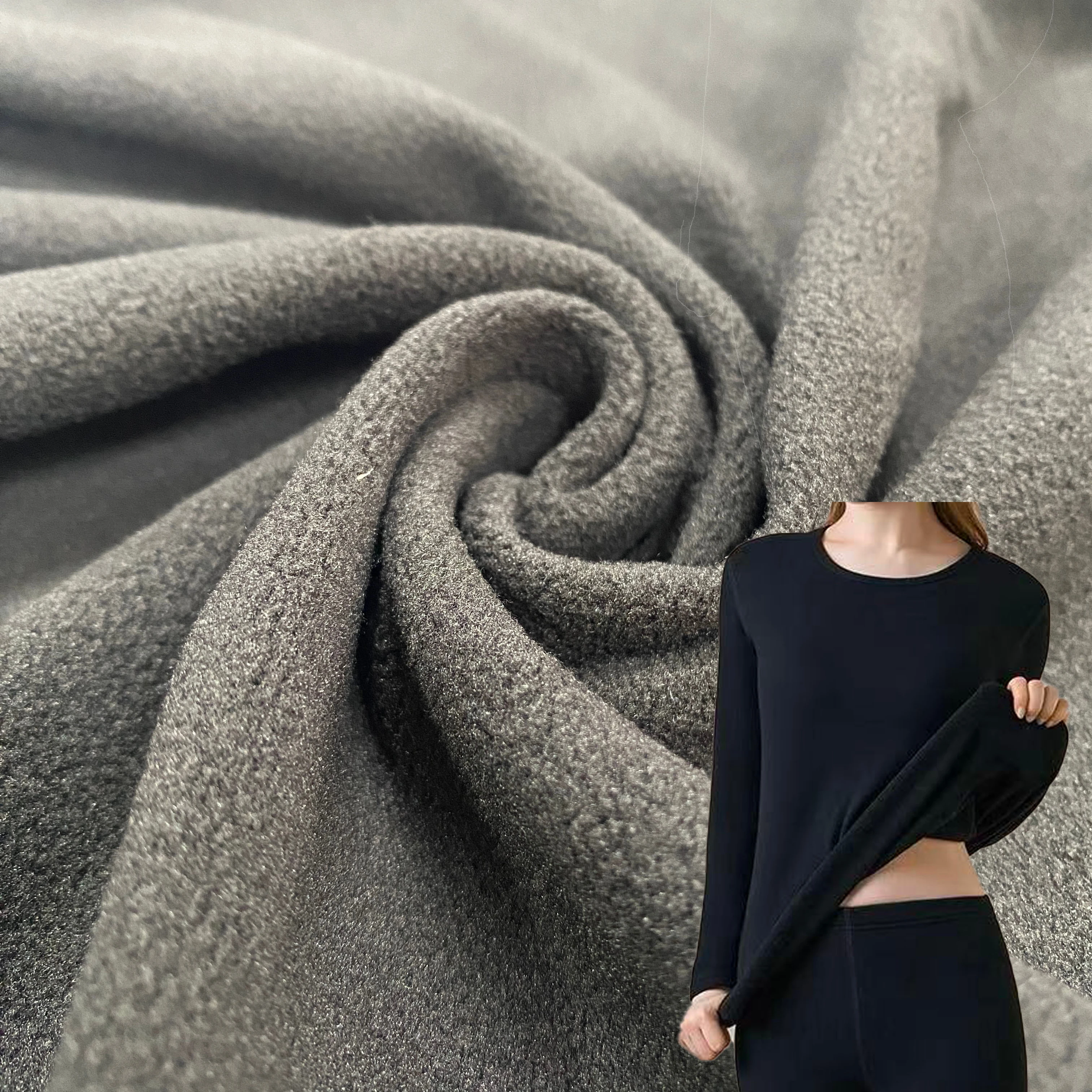 Высококачественная полиэфирная 90% спандекс 10% четырехсторонняя эластичная ткань теплая одежда и для брюк