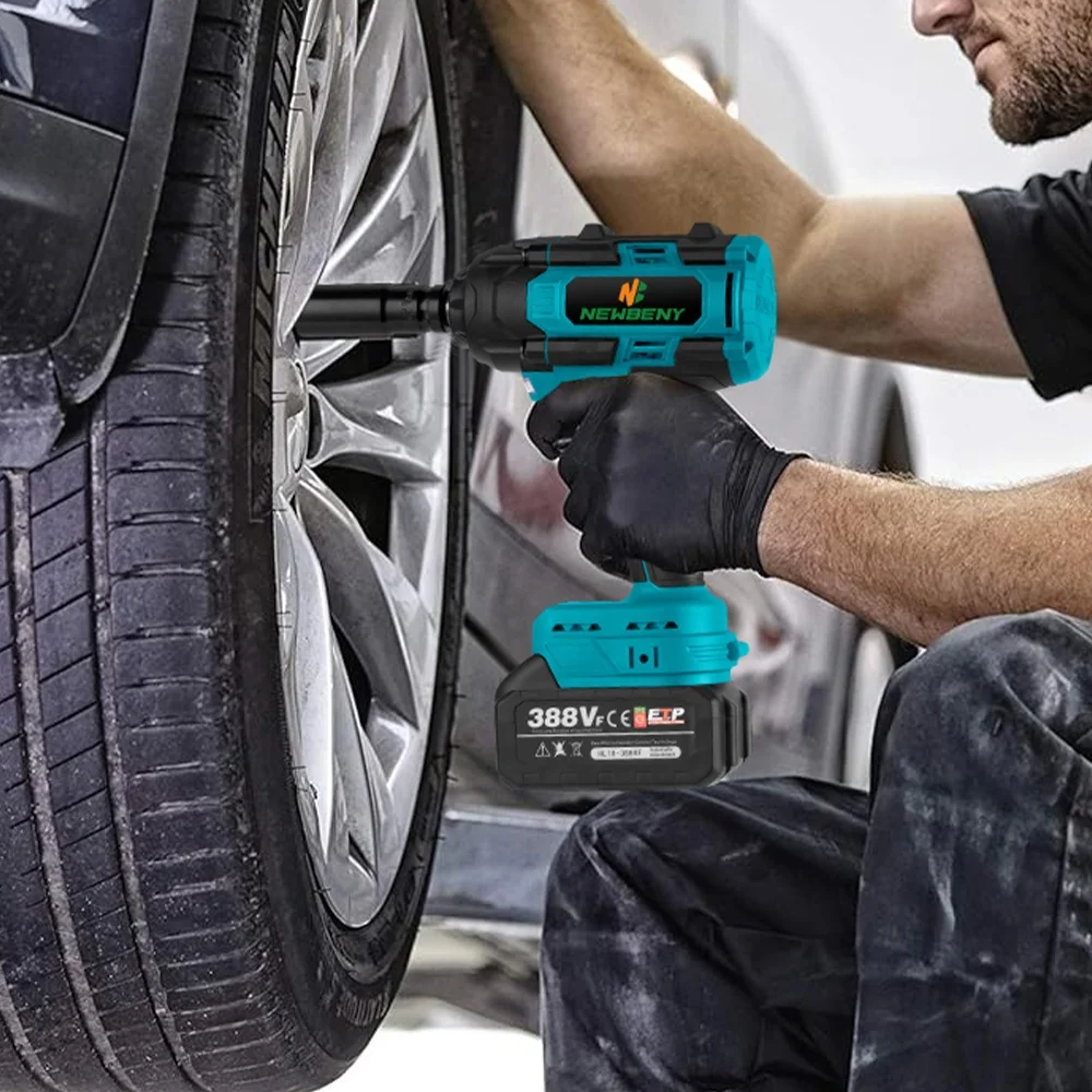 1500w 1300Nm High Torque Brushless Electric Impact Wrench High Power Heavy Duty Cordless Wrench for Makita 20v battery