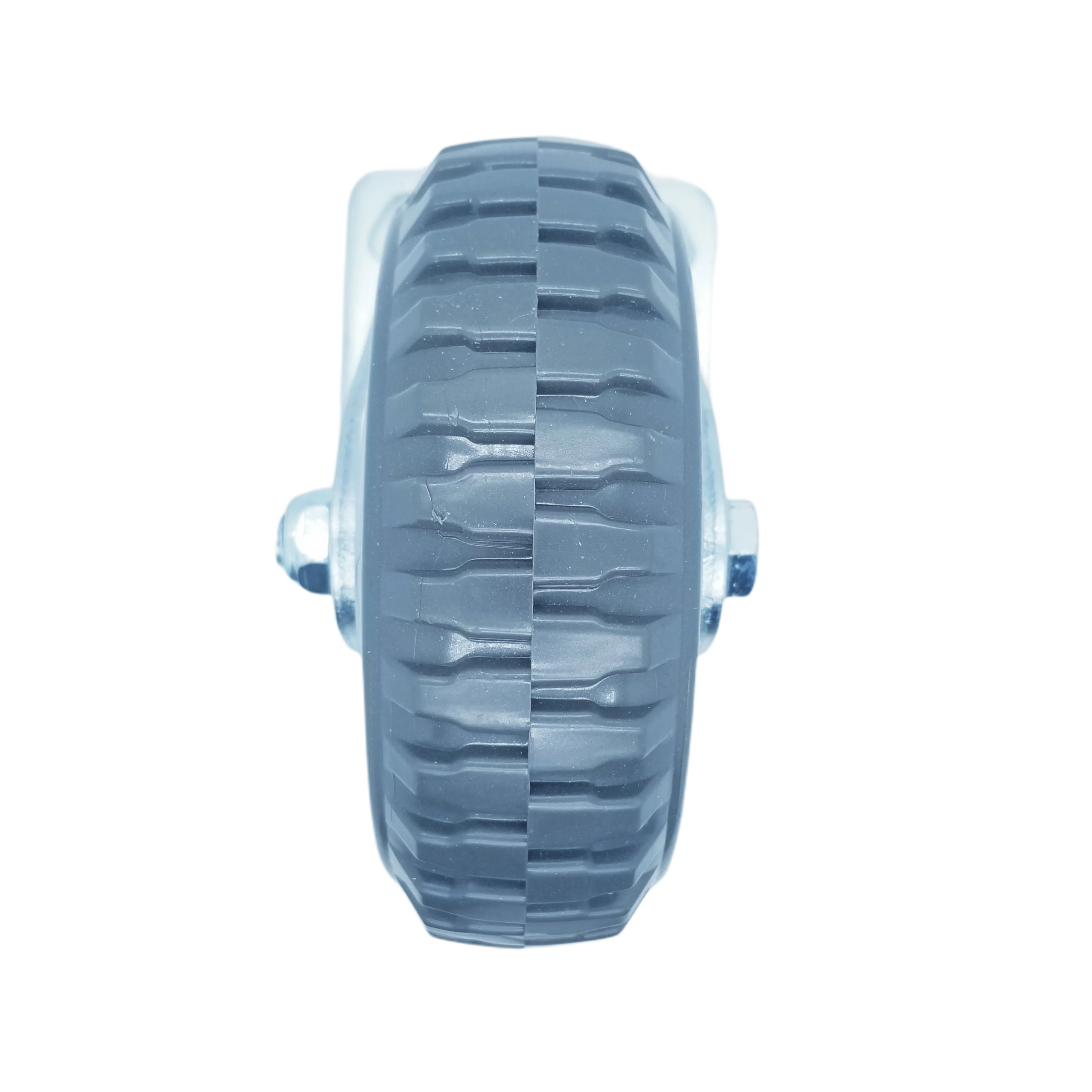 Easy Installation Durable 200mm Load 430kg PVC PU Hospital Heavy Duty Plate Swivel Caster With Front Brake