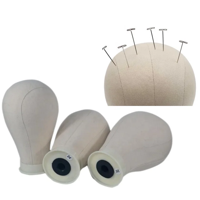 Hot Selling Cheap Mount Hole Pins Styling Display Installation Canvas Cork Wig Block Mannequin Head For Wig Making