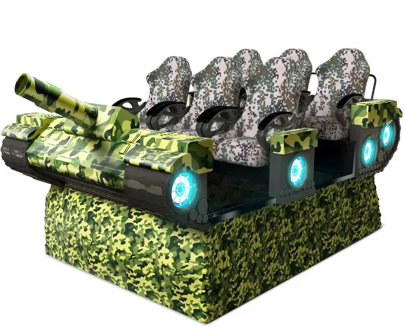 Arcade Virtual Reality Electric Tank 9d Simulator 9d VR Motion Chairs Roller Coaster Manufacturer Exporters