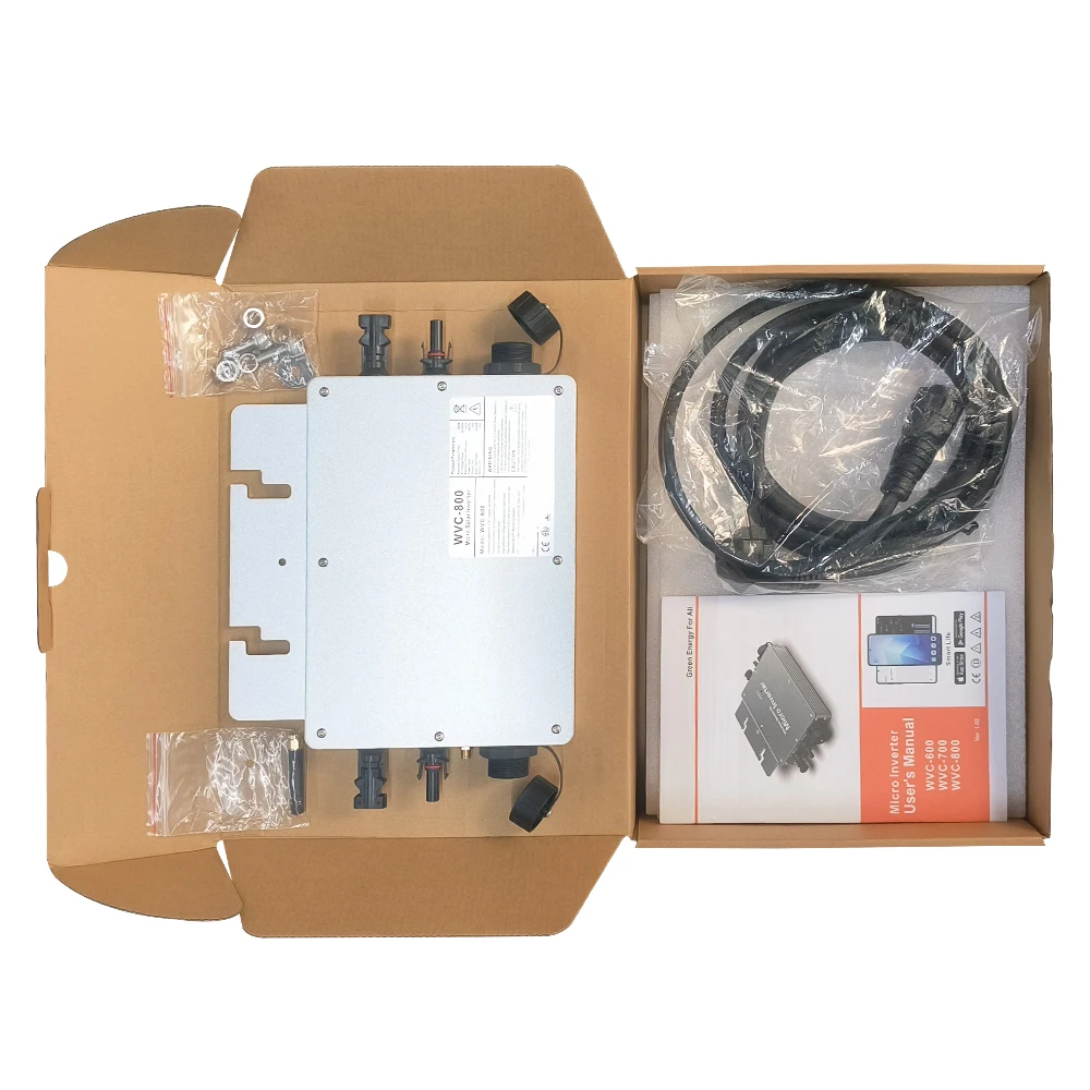 WIFI  Solar Microinverters Grid-Connected Inverter 800W MPPT Solar Micro Inverter Adapt To 600w PV Module