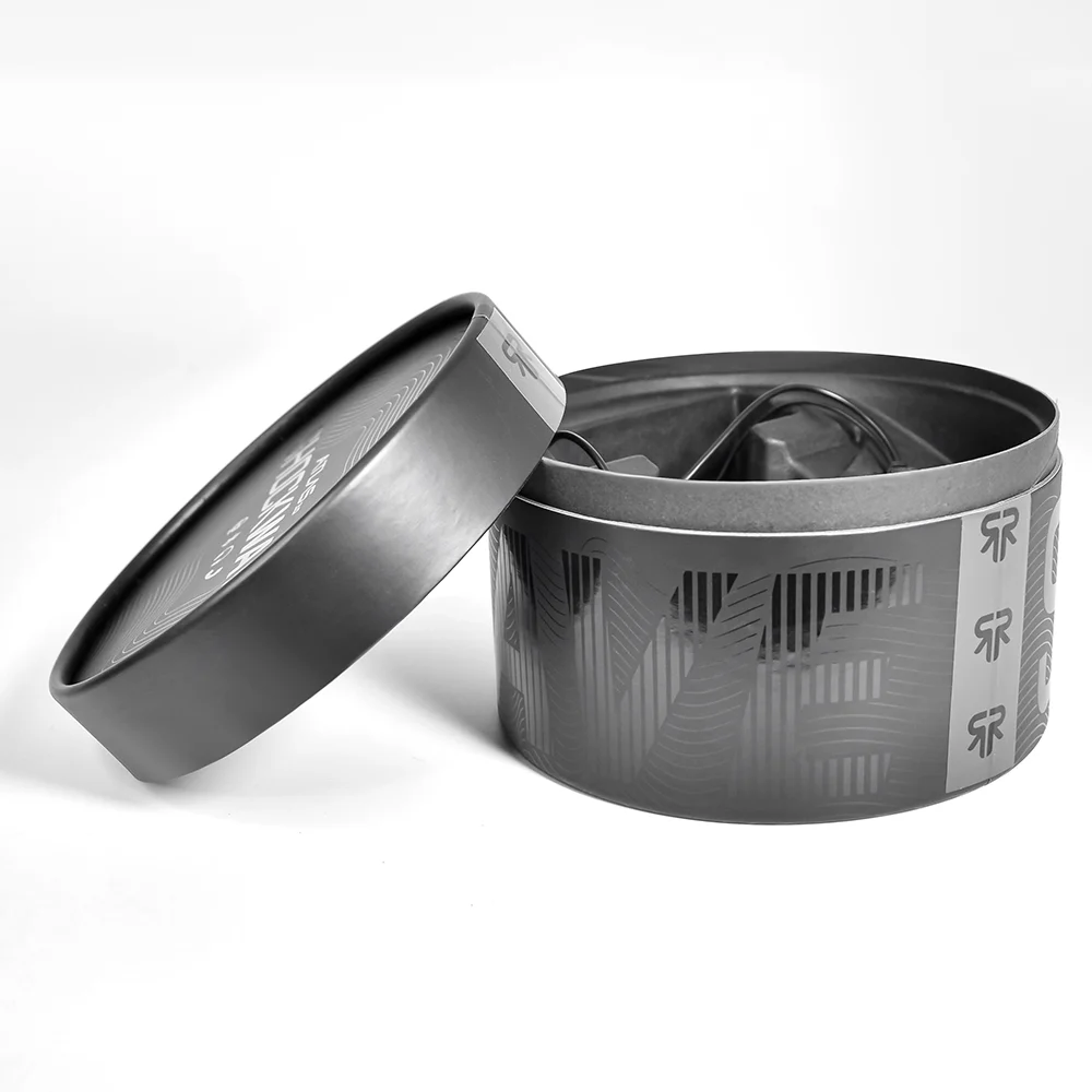 Black Cylinder Box For Beauty Equipment And High Quality Brand Beauty Instrument Gift Packaging Box