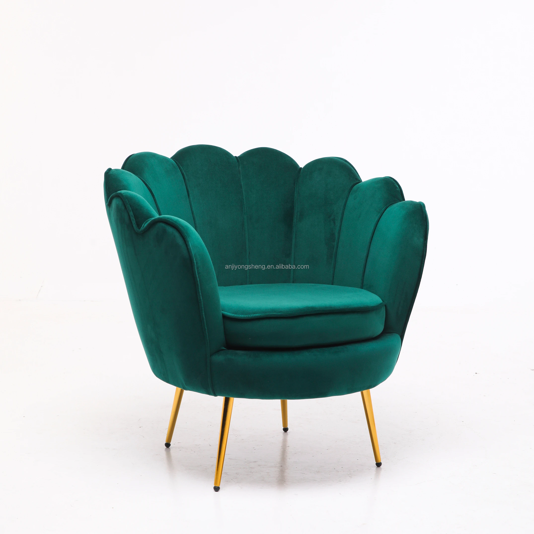 
Upholstered Dining Chair Simple Design Sofa Chair Fabric Frame Metal Living Room Modern Hot Sale Velvet Colorful Golden Seat Art 