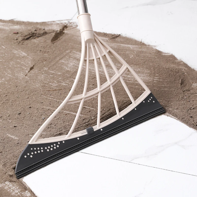 Topwill Sweeping Brush Floor Wiper Squeegee Hand Push Sweeper Rubber Broom Magic Broom for Floor Windows Cleaning Bathroom