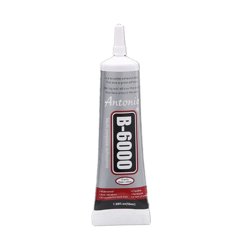 
50ml B6000 glue Mobile phone touch screen Superglue b-6000 adhesive telephone glass glue repair point diamond jewelry DIY glue 