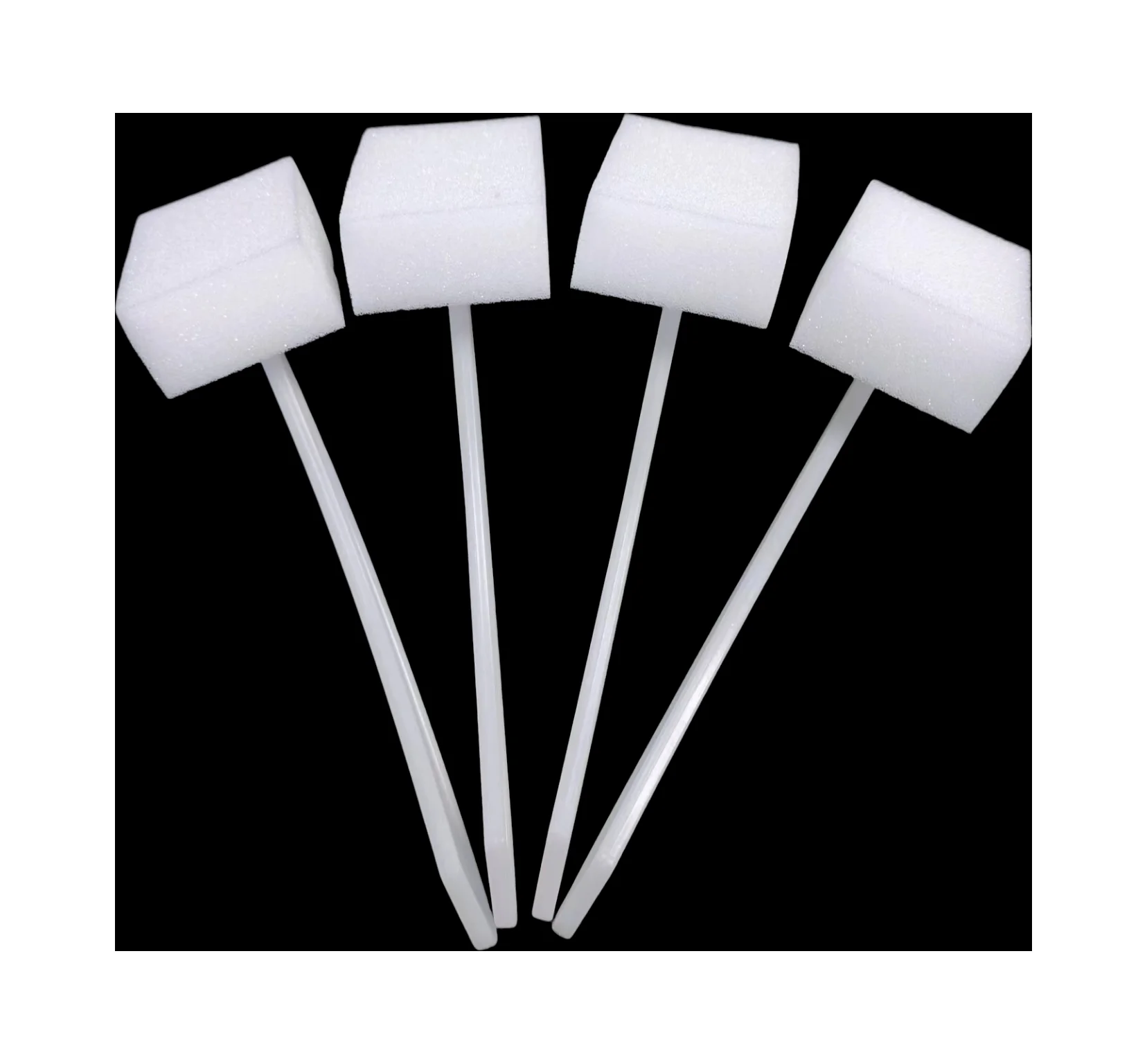 OEM Wholesale Disposable Surgical Medical Cleaning Sponge Brush with Straight Handle Medical sponge  Products