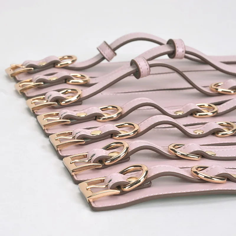 Pink girl sexy bondage gear bondage dress roleplay BDSM bondage suit restraint gear exotic adult couple women