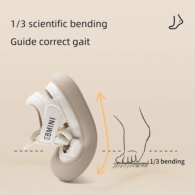 Ebmini 2024 summer new tip-binding soft sole beach shoes baby boys toddler sandals