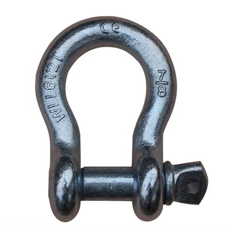 Hot Dip Galvanized US Type G209 Screw Pin Bow Shackle