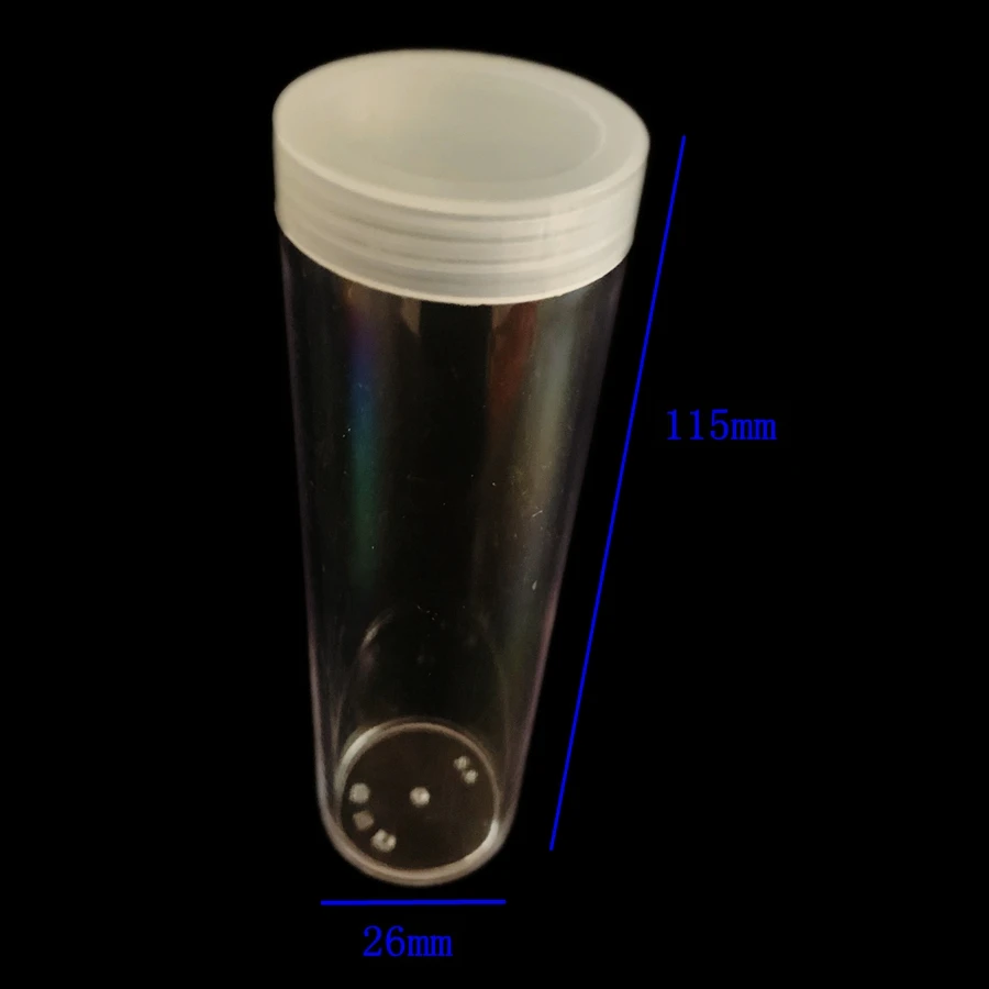 transparent coin tube packing a whole roll of COINS for collection coin capsule NGC PCGS PCCB banknote display box