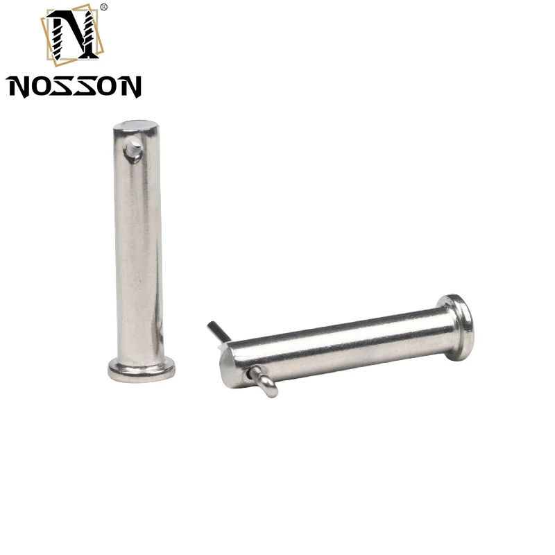 China supplier customized stainless steel hollow pin cylindrical dowel pins Internal threaded round head clevis pin titanium