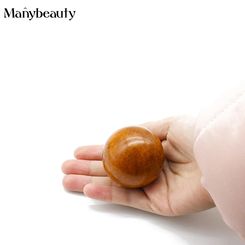 60mm Health Exercise Baoding Balls Natural Wooden Finger Massage Stress Relief Meditation Handball Fitness Ball Health Care