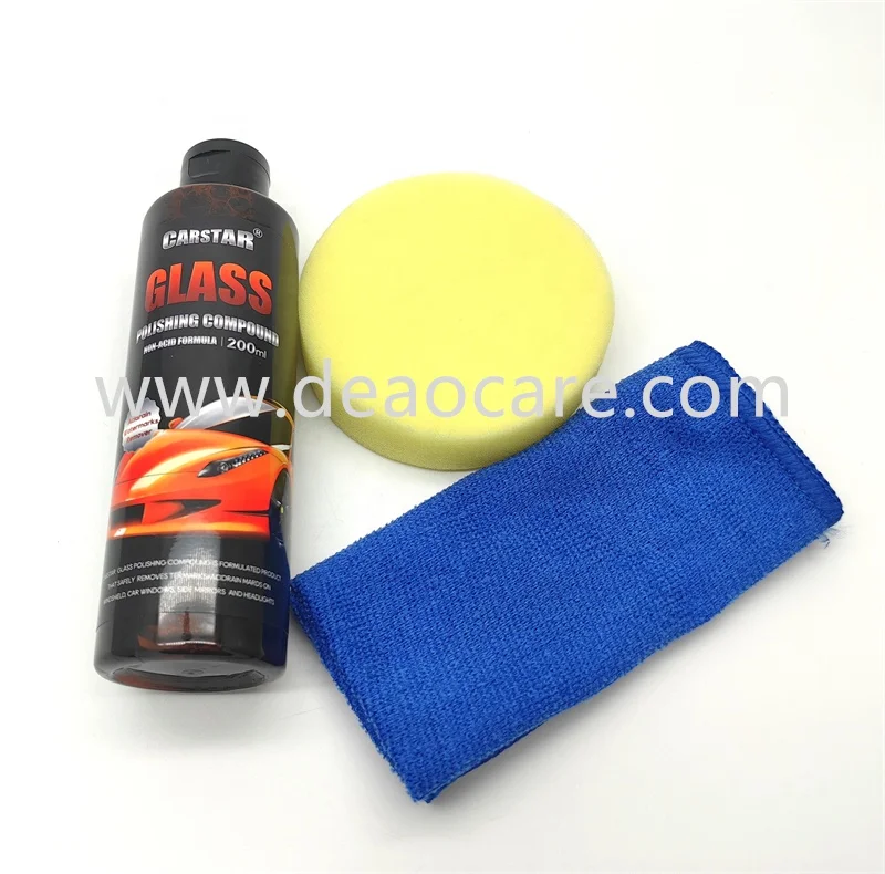 200ml cheap car window glass polishing compound hot selling vehicle windshield cleaning liquid price