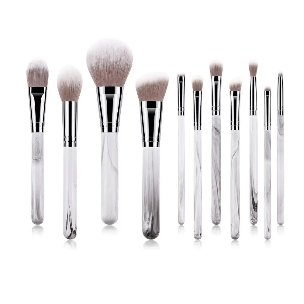 11pcs High Quality Makaeup Brush Personalized Makeup Brushes Set New Style Makeup Brush Aluminum Lip Gloss Private Label 2 Sets