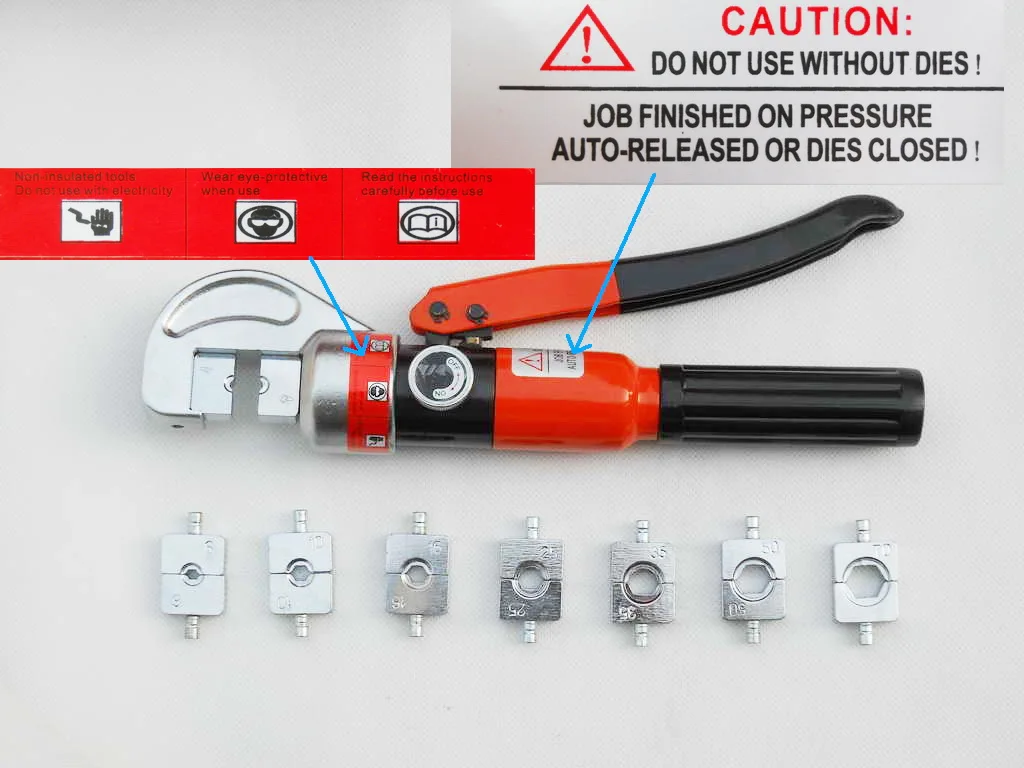 70 sqmm hydraulic cable lug crimping tool wire crimper