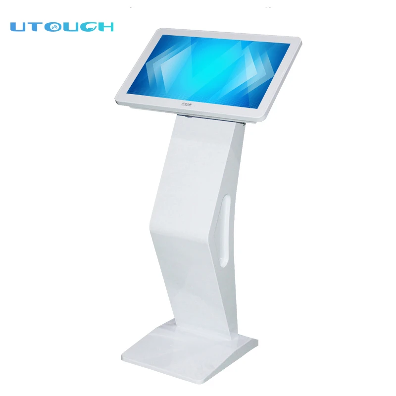 interactive panel capacitive touch screen  21.5 inch floor standing display kiosk