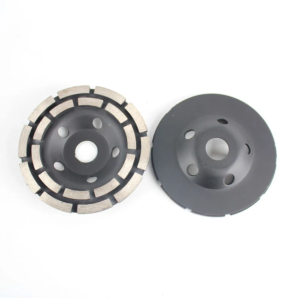 Raizi 4.5/5/7 Inch 22.23 Double Row Diamond Grinding Cup Wheel for Concrete Stone