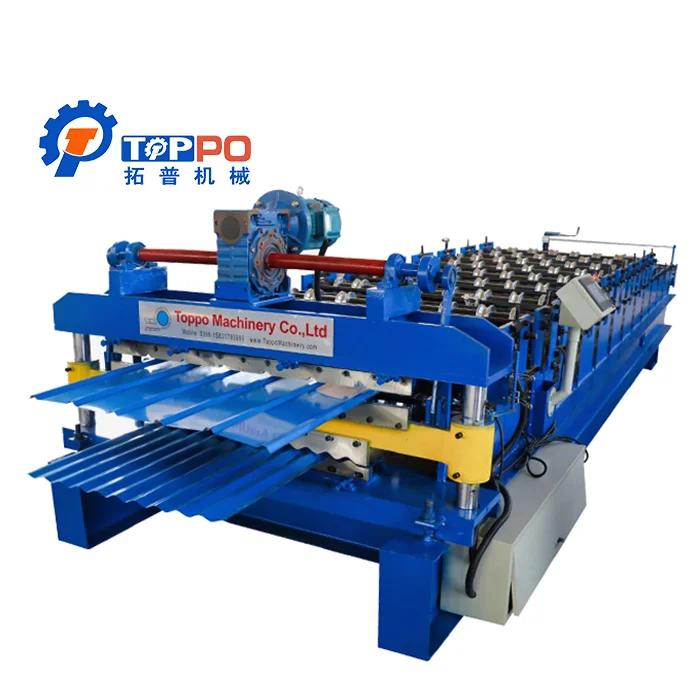 Professional Factory Best Price Double Layer Trapezoidal Curved Metal Roof Tile Making Machine