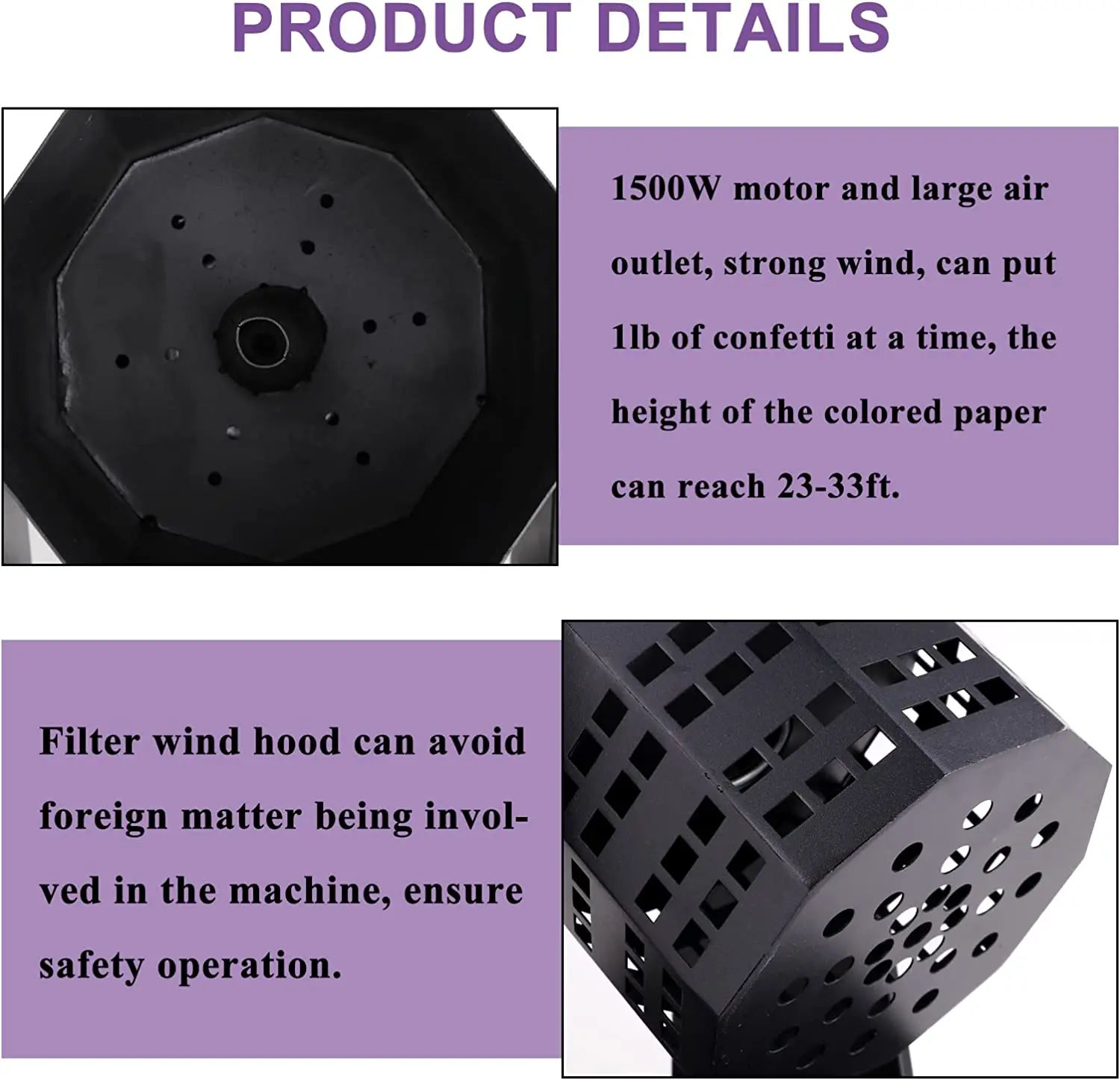 TOPFLASHSTAR 2023 New Arrived Product 1500w Party Paper Confetti Cannon Confetti Shooter For Wedding Celebration