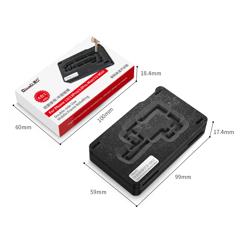 QianLi 4 in 1 Middle Frame Reballing Platform Compatible Mother Board Testers for iphone 12  13  middle Reballing