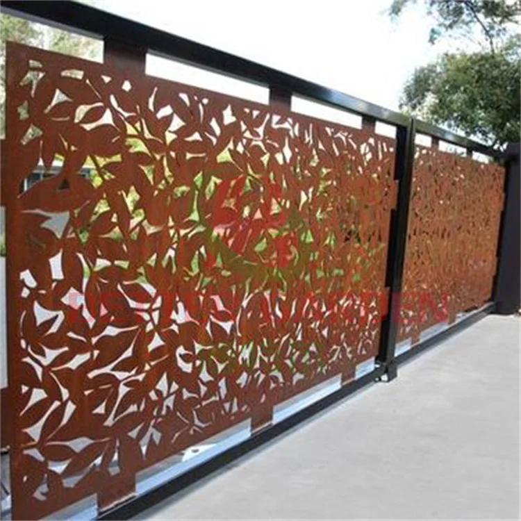 decorative steel screens garden corten steel metal screen steel outdoor privacy screen