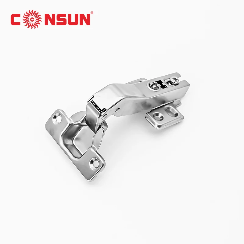 45 Degree cabinet door steel material nickel plated with two or four holes base bisagras para muebles