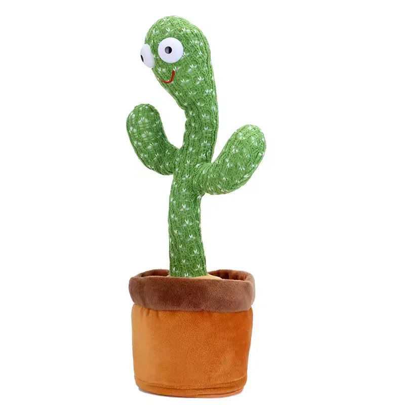 Electric Dancing Cactus Toy Repeating Singing and Dancing Plush Home Decoration Toy Plush Toy