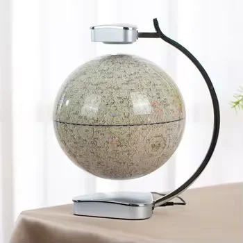 Factory 4 Inch plastic World Globe magnetic levitating globe with led light For Gift