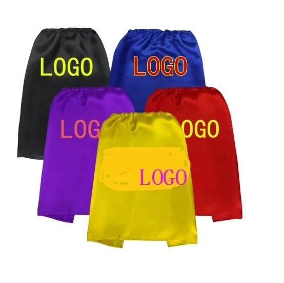 Custom printed pattern kids capes with designs Kids  Cosplay Cape Costume Cloak with eye mask