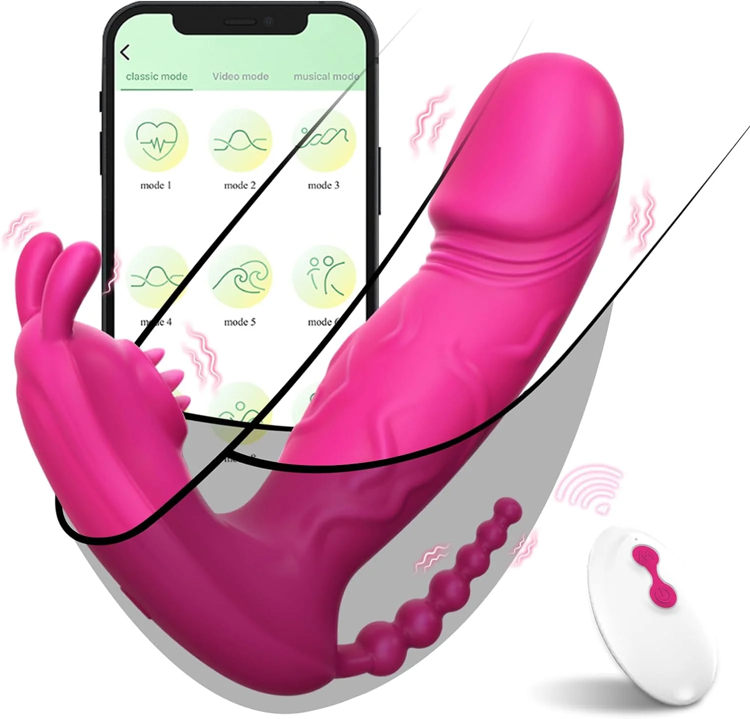 Factory  Price APP simulation wear remote control penis female masturbation vibrate love sex products foreign trade Amazon