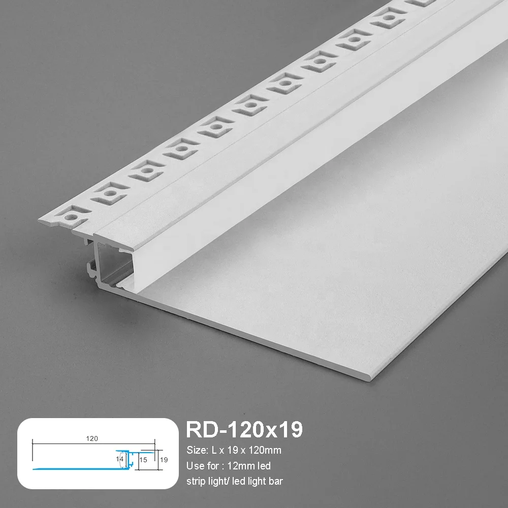 Customized Simple Atmosphere LED Lighting Strip Light Ceiling Free Embedded Reflector Slot for Indoor Office