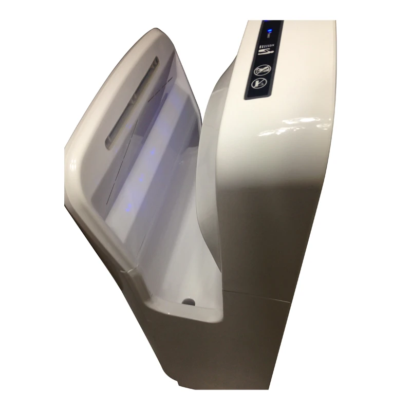 Белый коммерческих туалетной комнаты Фены для рук пластиковый настенный воздушная струя с автоматическим сенсором из нержавеющей электрическая сушилка для рук