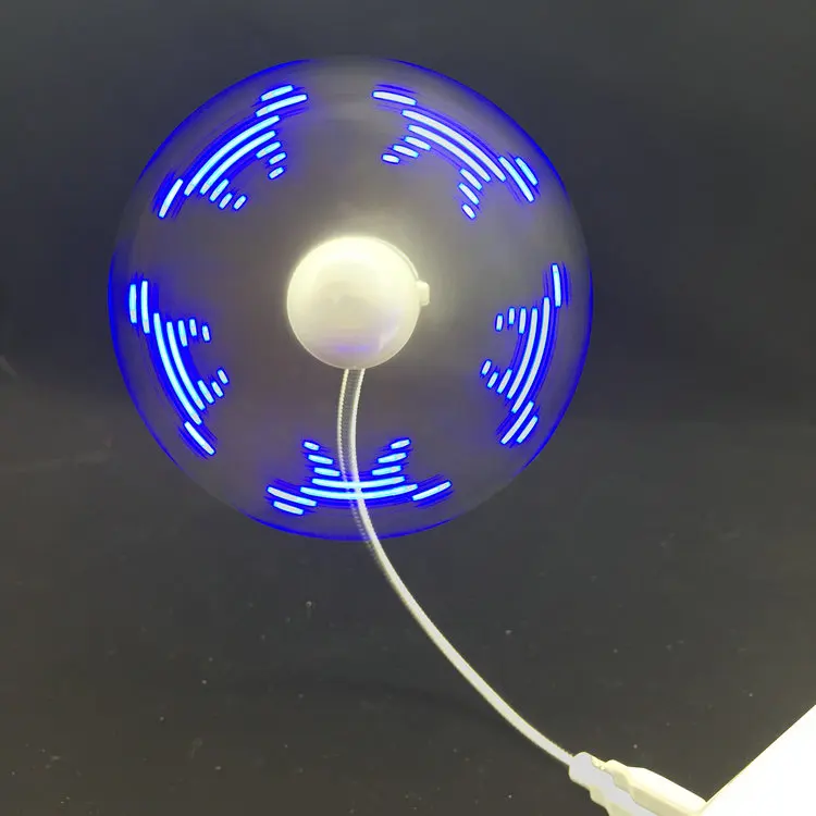 Customized words company gifts large quantities Flash Usb Led Mini Led  Fan