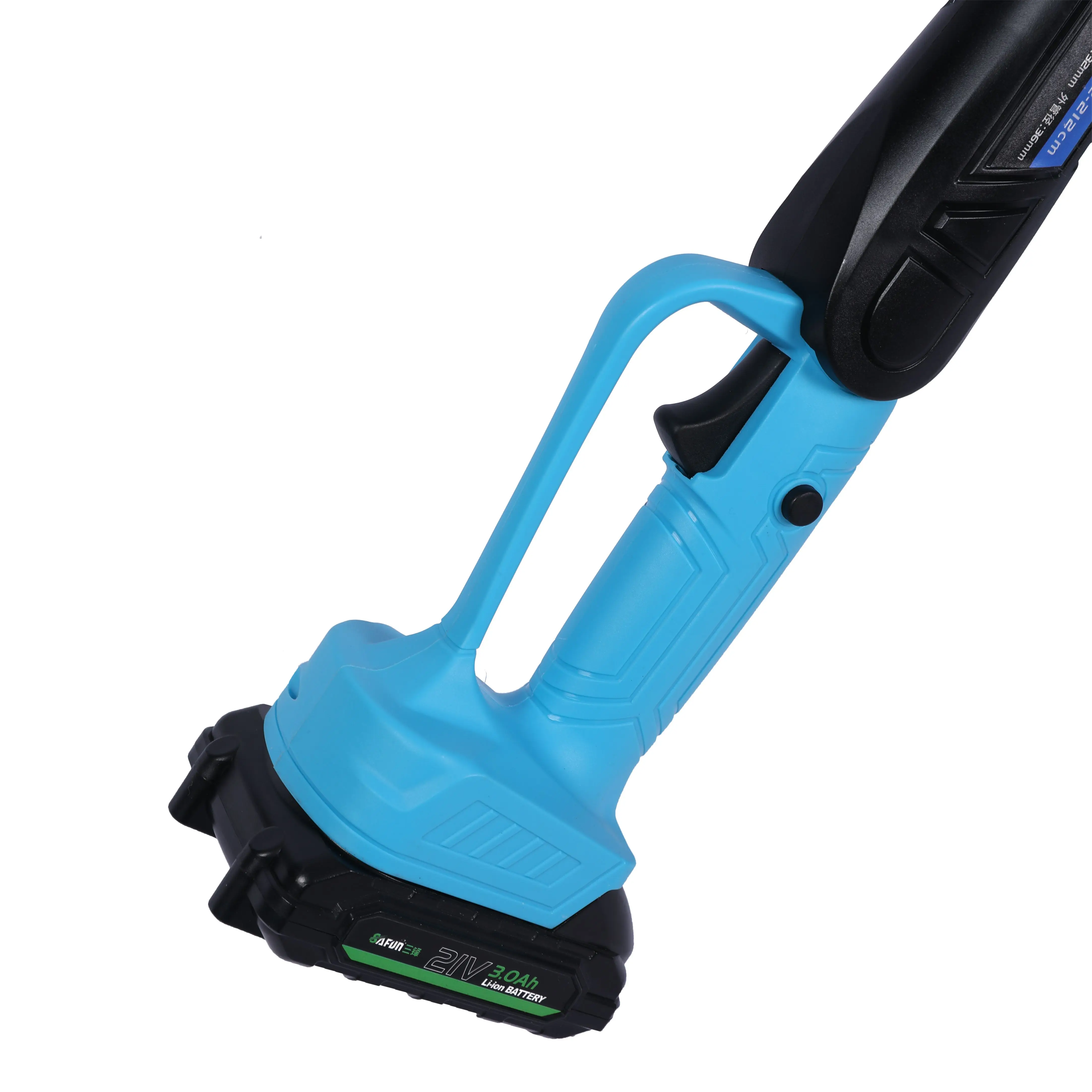 Powerful battery dual blade telescopic hedge trimmer pole garden grass cutting tools rod