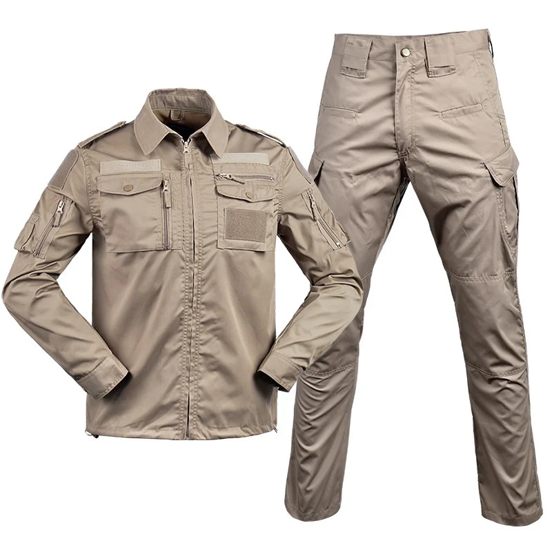 Men Tactical M65 Field Suit Cargo Combat Training Clothing Sets Outdoor Woodland Jungle Hunting