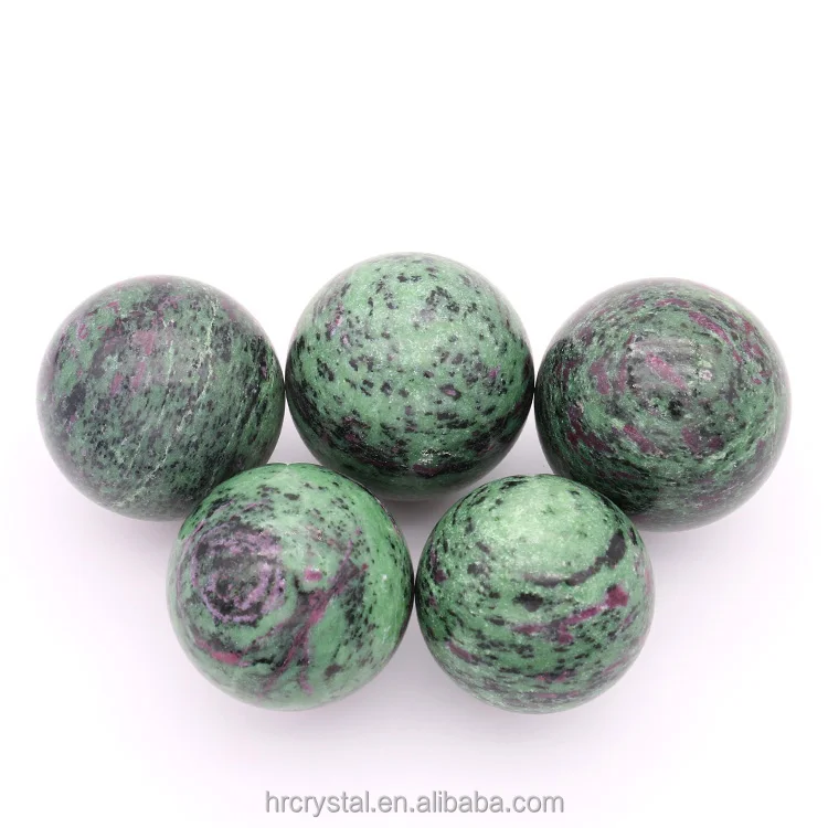 Hot Sale Crystal Sphere Crafts Healing Mixed Stones Ruby in Zoisite Crystal Ball Sphere