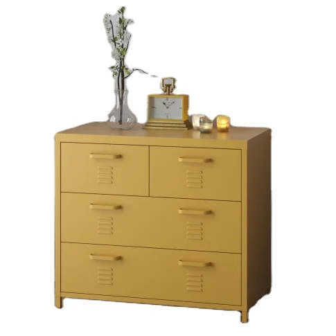Korean metal 4 drawer iron baby cupboard designs metal storage cabinet