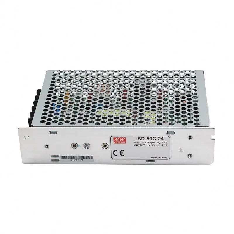 Meanwell SD-50C-24 50 Вт DC-DC преобразователь Регулятор модуль с переключением между дальним и выход для автоматического вождения 24В Импульсный источник питания светодиодного табло