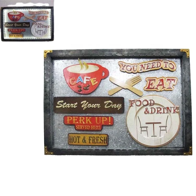 Competitive price vintage led custom plaque for advertisement