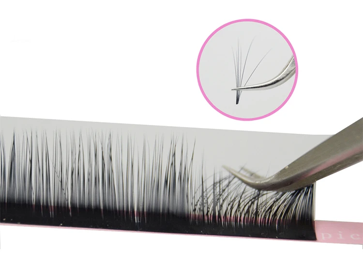 qeelasee hot selling product 0.05 camellia eyelash extensions korean pbt fiber handmade
